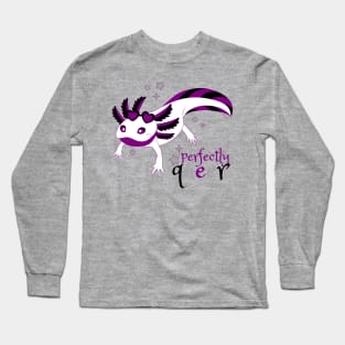 Asexual Pride Axolotl Long Sleeve T-Shirt